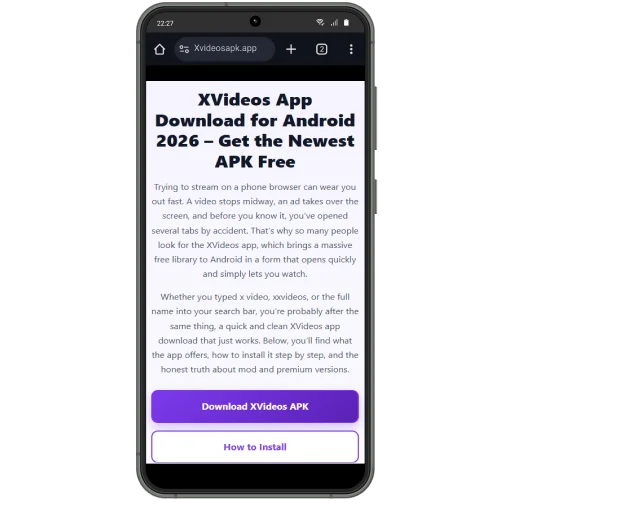 Download the XVideos APK step 1